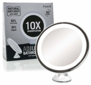 Fancii Daylight LED 10X Magnifying lighted Makeup Mirror